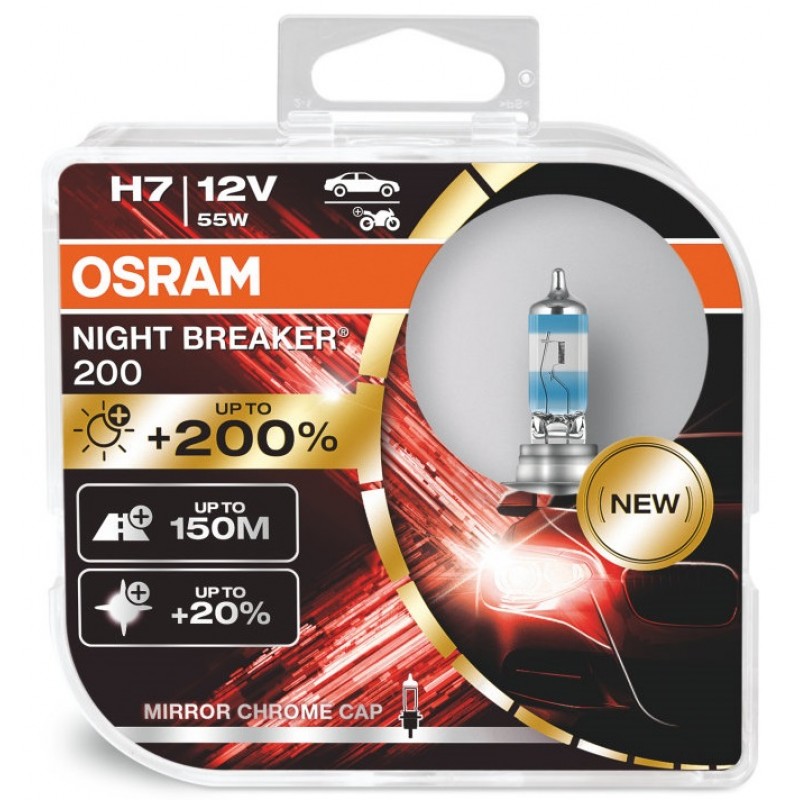 OSRAM Night Breaker +200% H7 12V/55W  64210NB200