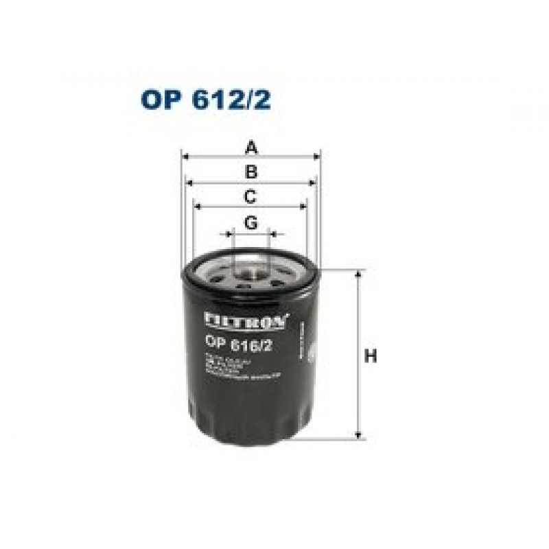 Olejový filter Filtron OP616/2