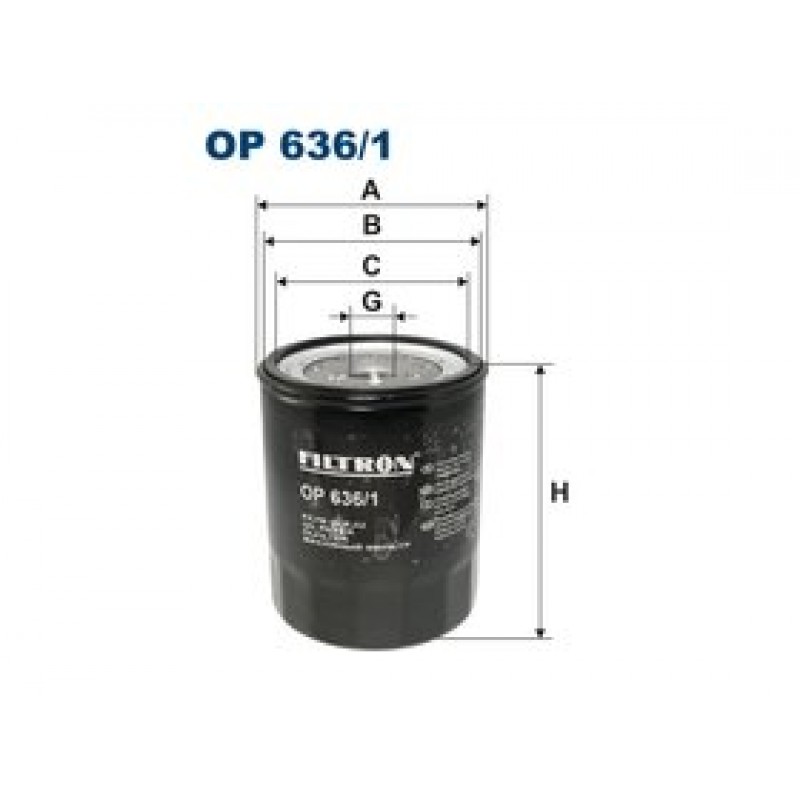Olejový filter Filtron OP636/1