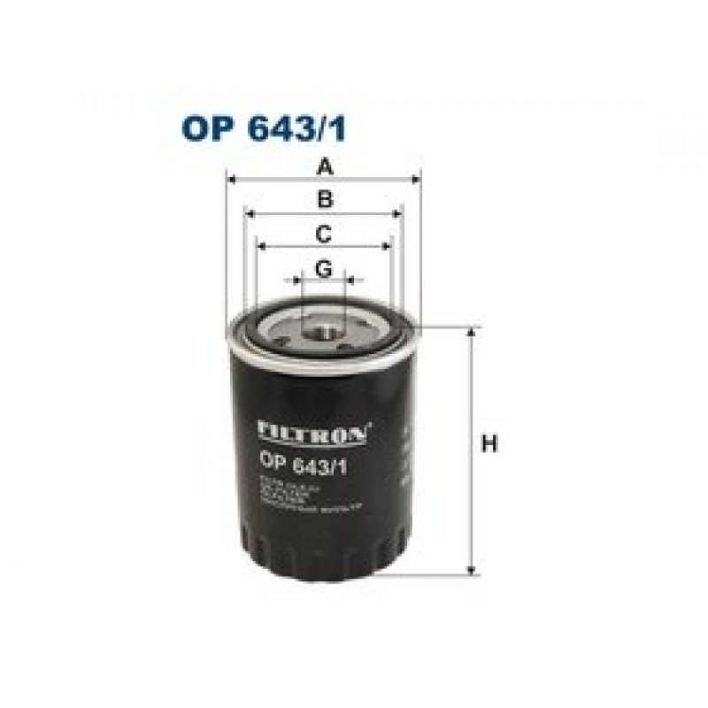 Olejový filter Filtron OP643/1