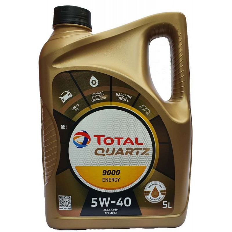 TOTAL QUARTZ 9000 ENERGY 5W-40 5L